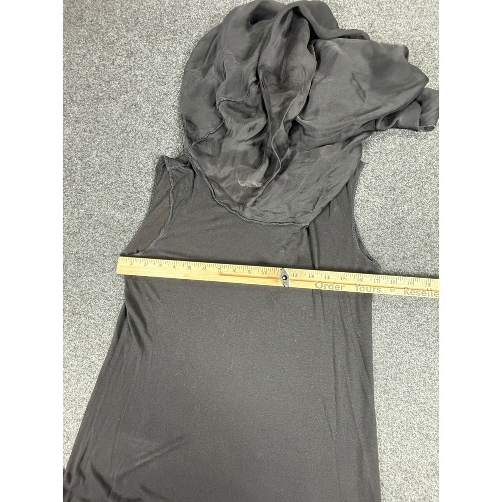 Baci Top Womens M/L Black Silk Blend Lagenlook Batwing Sleeve Made in Italy - Picture 4 of 11